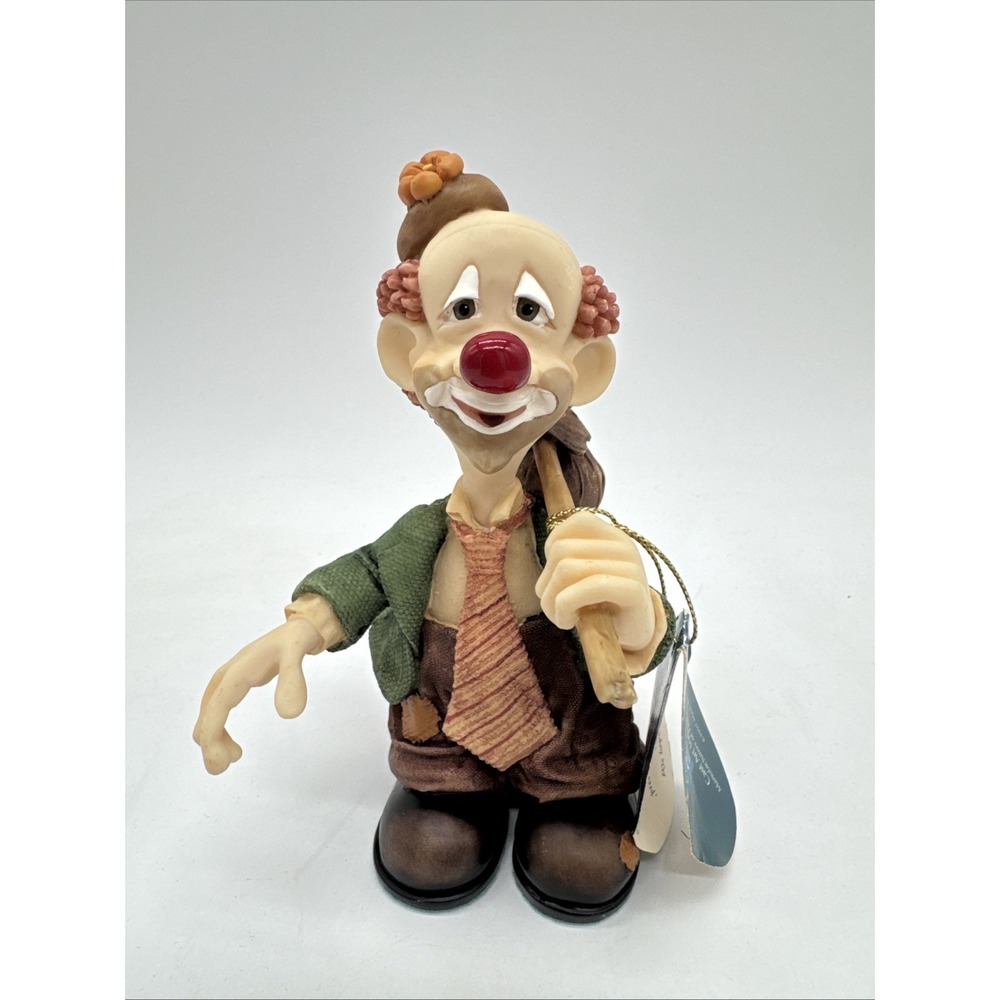 Slapstix Clown "Happy Camper" Porcelain Figurine from Cast Art Industries
